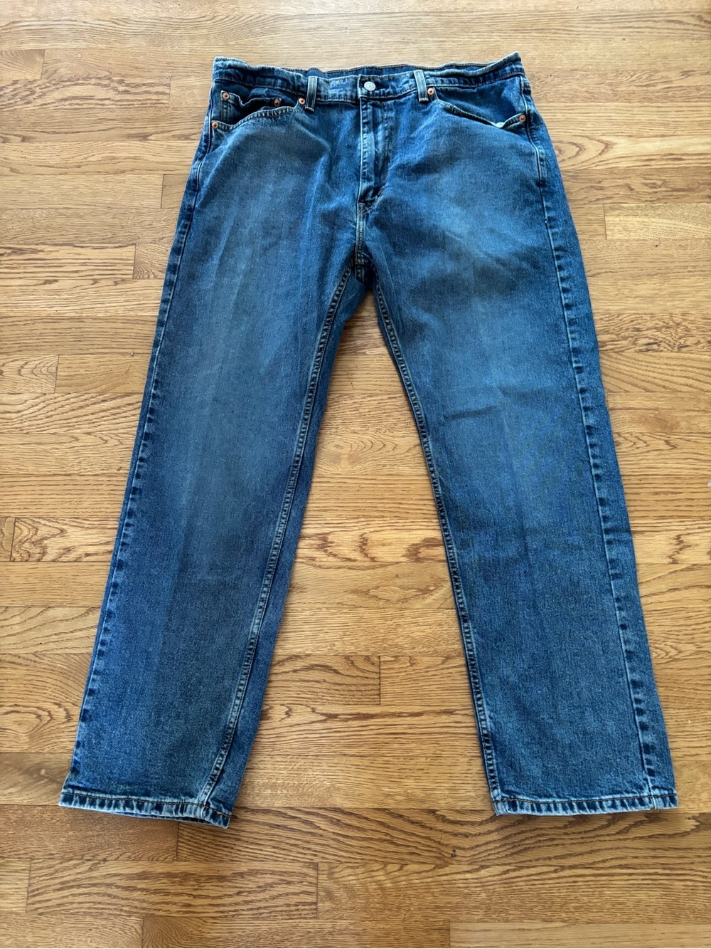 Levi’s 505 Men’s Regular Fit Jeans Straight Leg 38x30 Blue Medium Wash